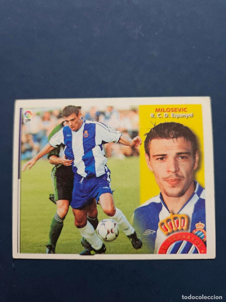 Figurine di Calcio: FICHAJE 20 MILOSEVIC ESPANYOL ESPA&Ntilde;OL LIGA ESTE 02 03 2002 2003 SIN PEGAR NUNCA PEGADO