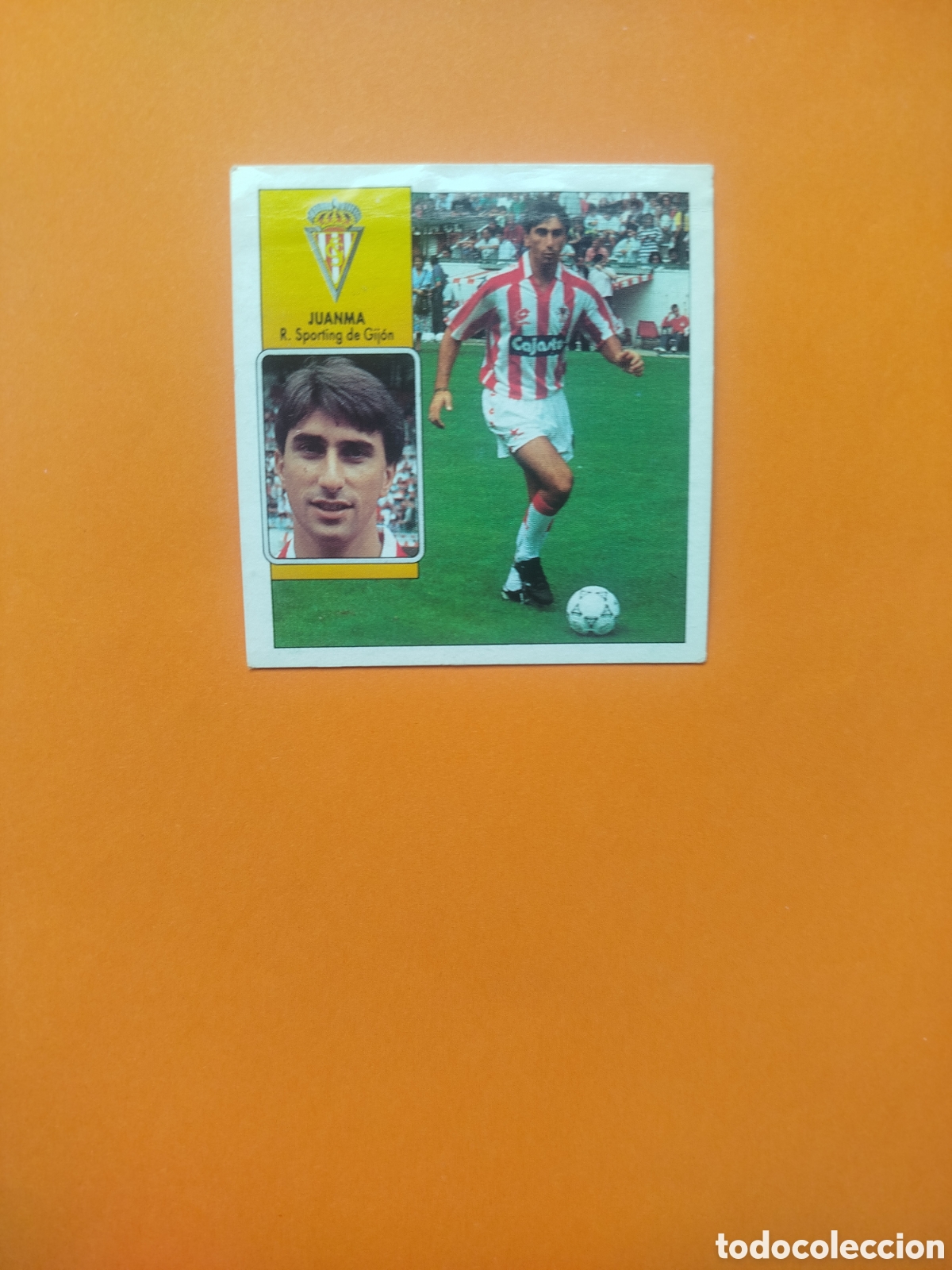Football Stickers: JUANMA BAJA SPORTING GIJON LIGA ESTE 92-93 DESPEGADO