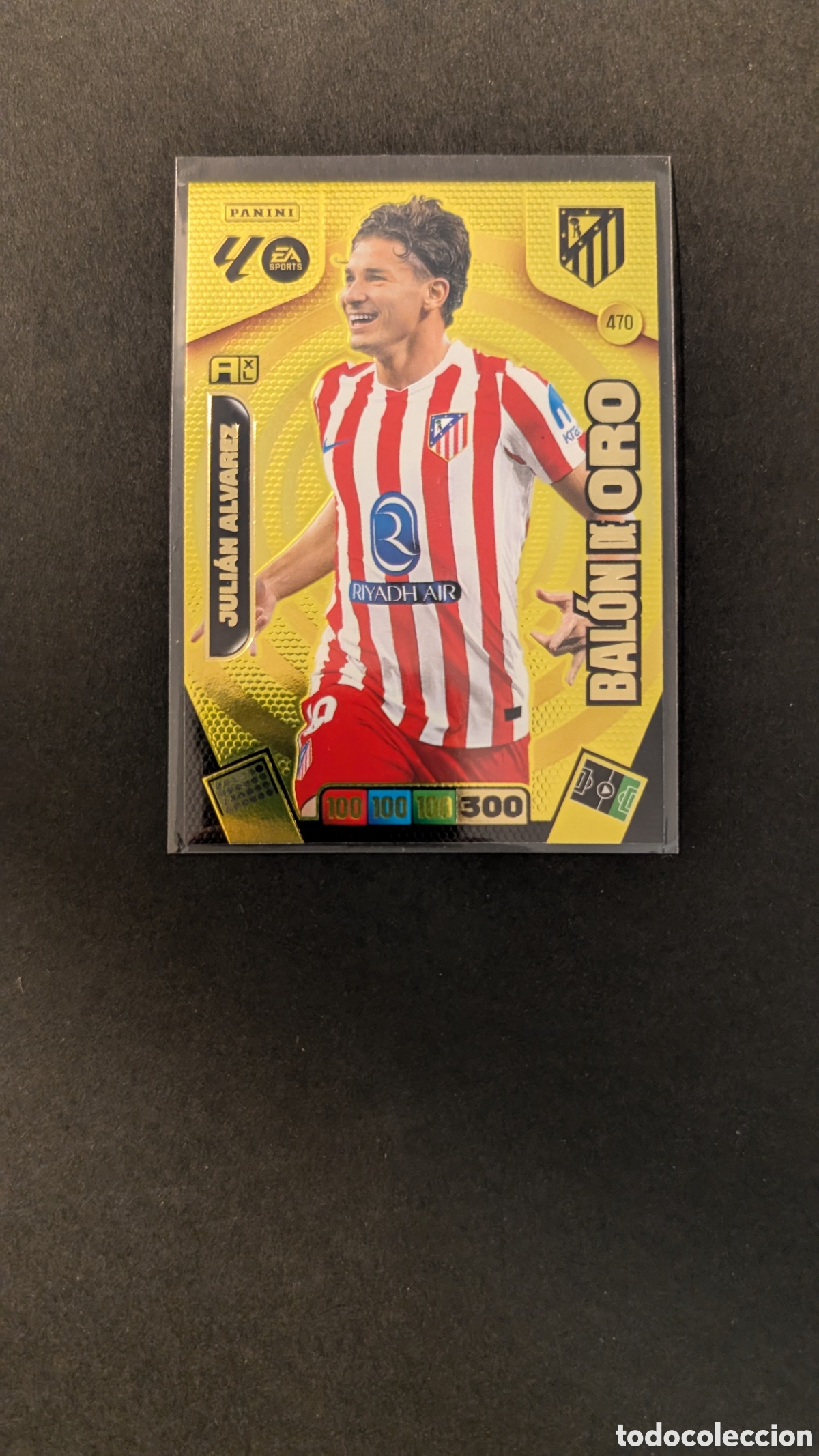 Cromos de f&uacute;tbol: JULIAN ALVAREZ 470 ATLETICO MADRID BALON DE ORO ADRENALYN XL LIGA 2025/2026 25 26 PANINI