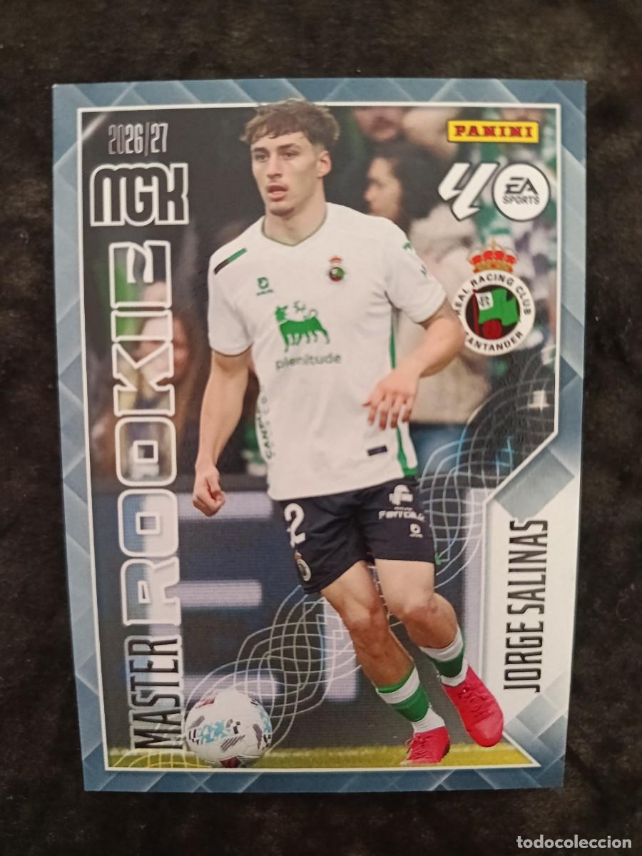 Cromos de f&uacute;tbol: MGK 2026/27 MEGACRACKS PANINI. #414 JORGE SALINAS &rdquo;MASTER ROOKIE&rdquo;. RACING DE SANTANDER.