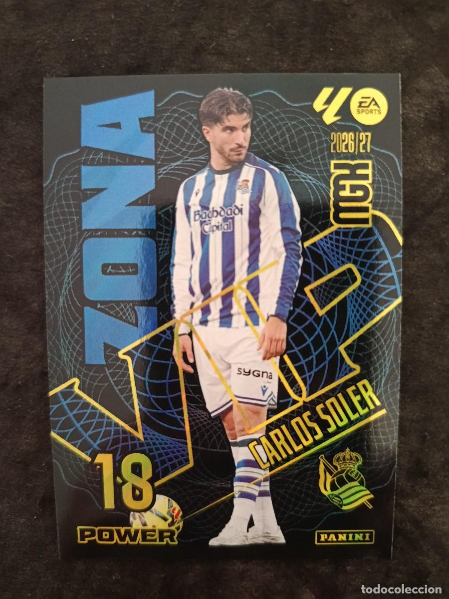 Cromos de Futebol: MGK 2026/27 MEGACRACKS PANINI. #390P CARLOS SOLER &rdquo;ZONA VIP POWER&rdquo;. R.SOCIEDAD.