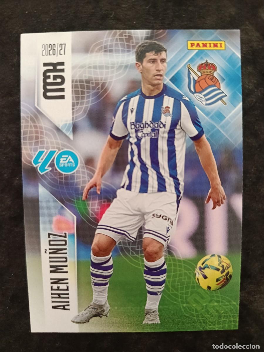 Cromos de Futebol: MGK 2026/27 MEGACRACKS PANINI. #314 AIHEN MU&Ntilde;OZ. R.SOCIEDAD.