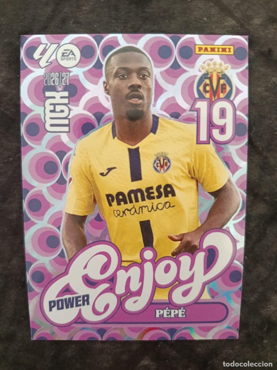 Cromos de f&uacute;tbol: MGK 2026/27 MEGACRACKS PANINI. #386P P&Eacute;P&Eacute; &rdquo;ENJOY POWER&rdquo;. VILLARREAL CF.