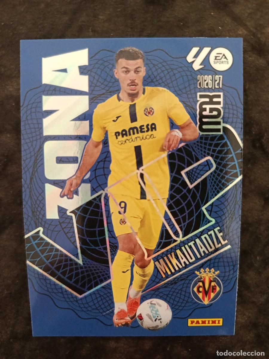 Cromos de f&uacute;tbol: MGK 2026/27 MEGACRACKS PANINI. #402 MIKAUTADZE &rdquo;ZONA VIP&rdquo;. VILLARREAL CF.
