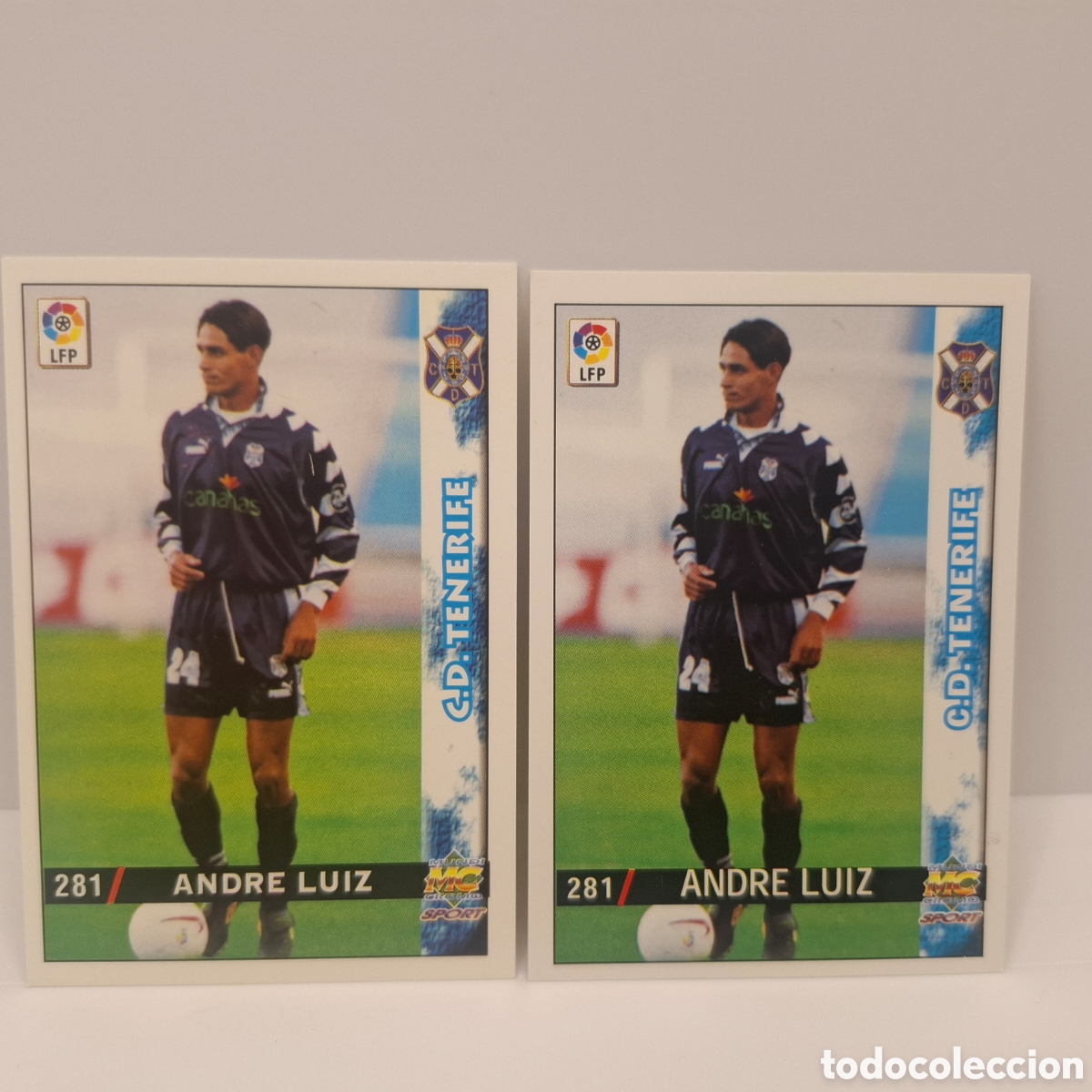 Cromos de f&uacute;tbol: Tenerife - N&ordm; 281 Andre Luiz - Mundicromo Las Fichas de la Liga 1998-1999-98-99