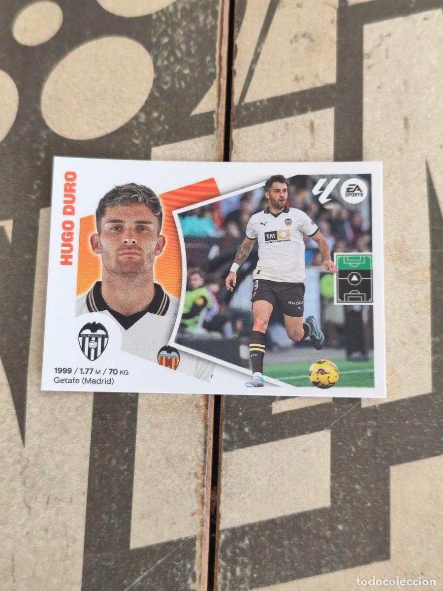 Cromos de f&uacute;tbol: Hugo Duro N&deg; 20 Valencia Liga Este 24/25 sin pegar