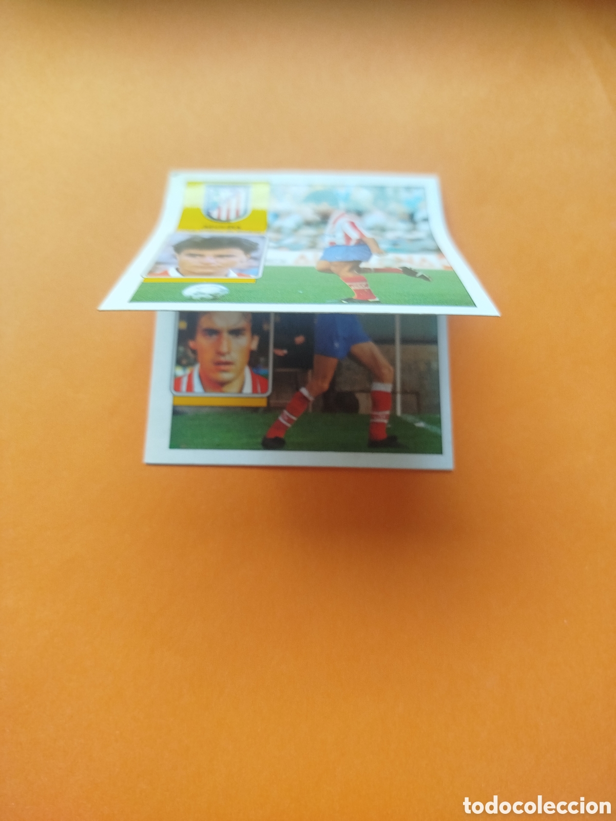Cromos de Futebol: SOLER BAJA ATLETICO MADRID LIGA ESTE 92-93 Y AGUILERA DESPEGADO