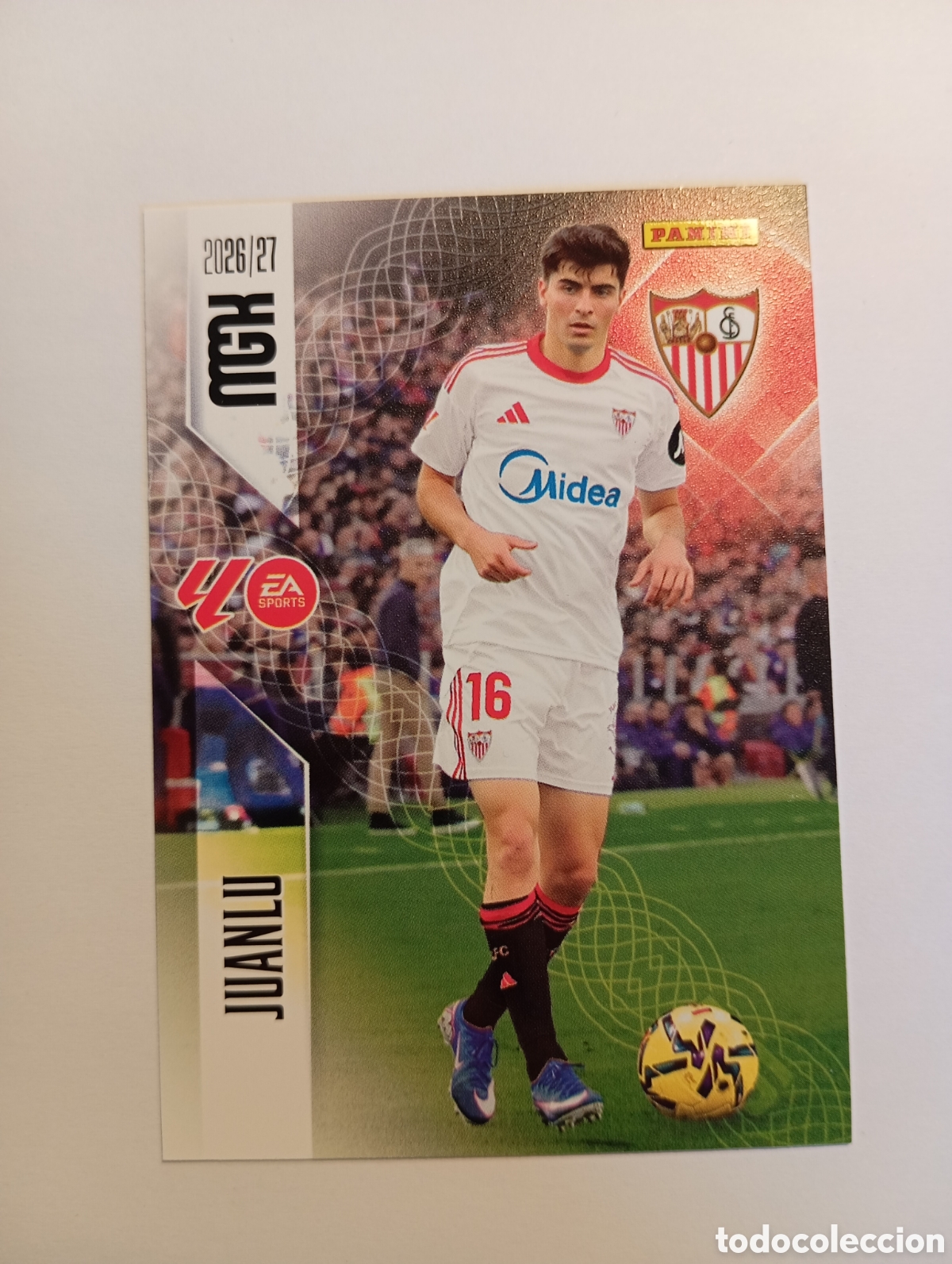 Cromos de f&uacute;tbol: 329 JUANLU SEVILLA PANINI MEGACRACKS 26 27
