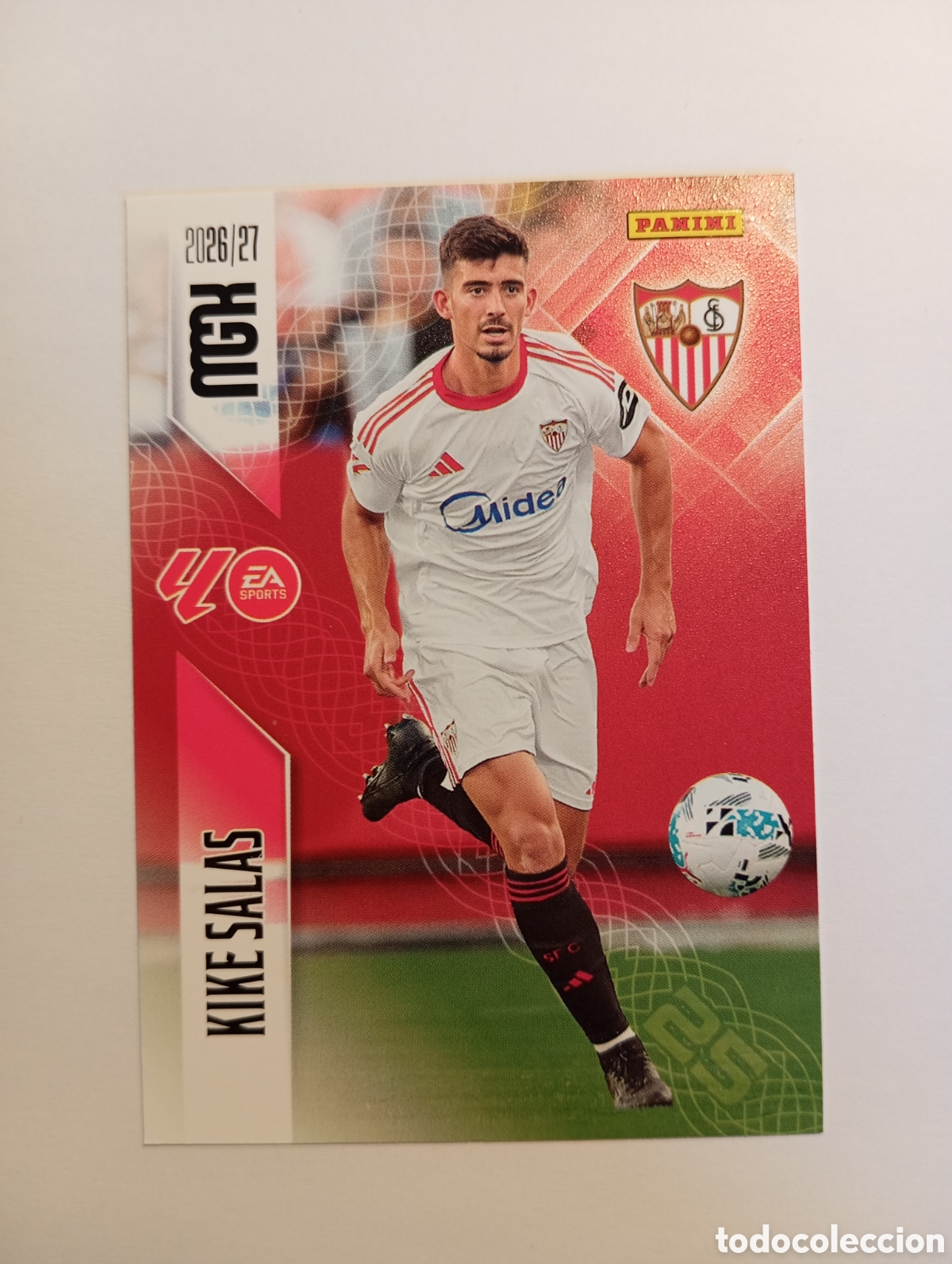 Cromos de f&uacute;tbol: 330 KIKE SALAS SEVILLA PANINI MEGACRACKS 26 27