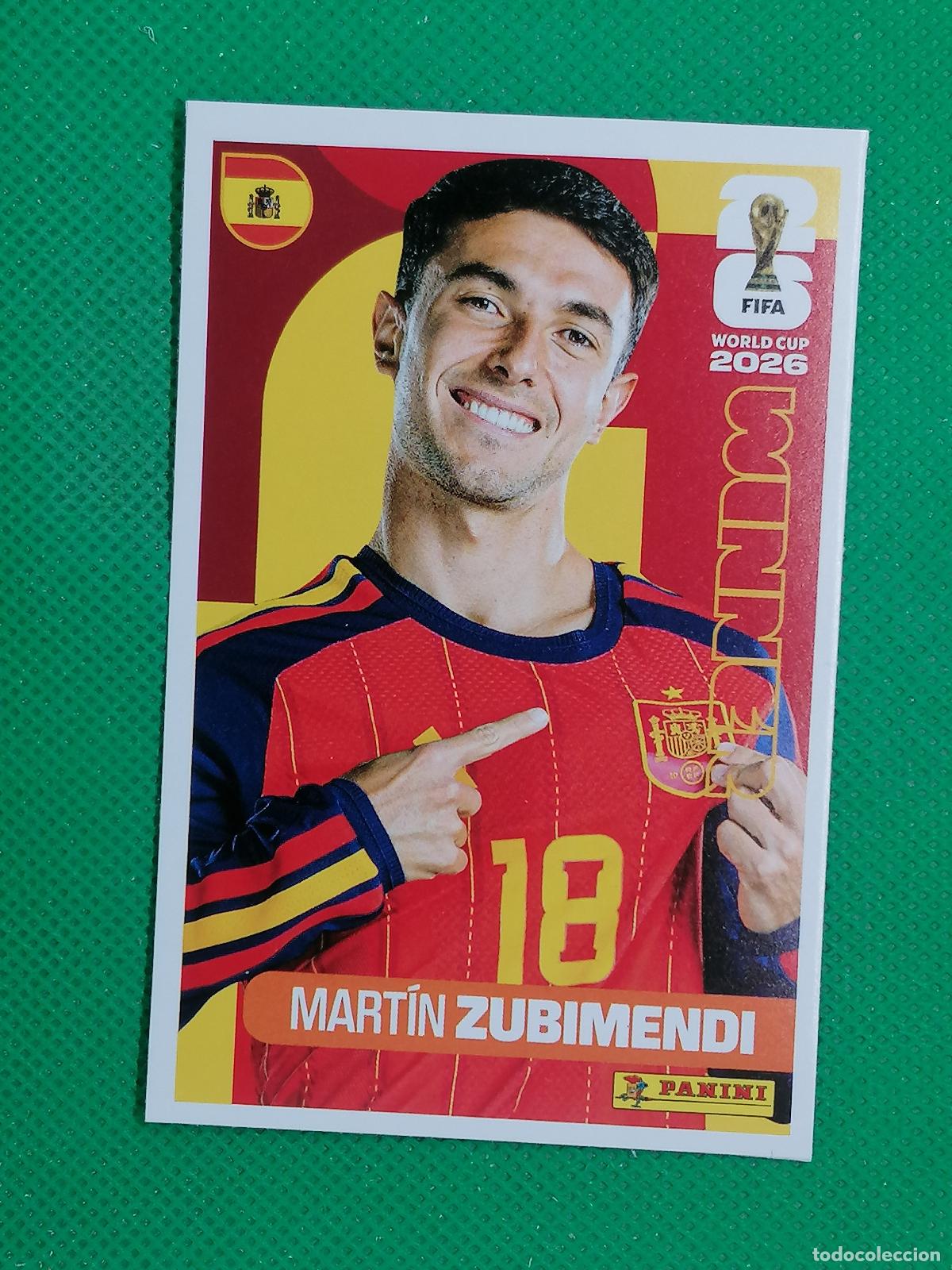 Cromos de f&uacute;tbol: 19 MARTIN ZUBIMENDI ESPA&Ntilde;A WINNER POSTER ⚽ PANINI FIFA MUNDIAL WORLD CUP 26 2026 STICKER ⚽