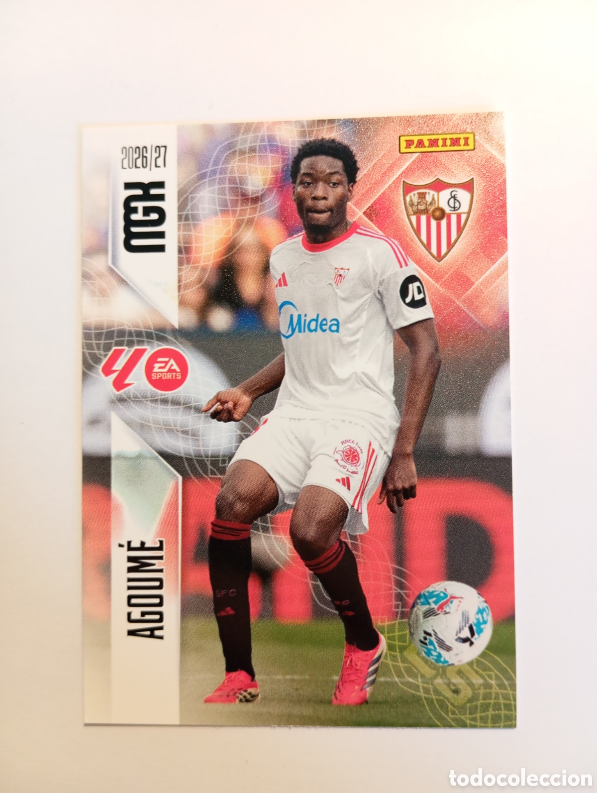 Cromos de f&uacute;tbol: 335 AGOUME SEVILLA PANINI MEGACRACKS 26 27