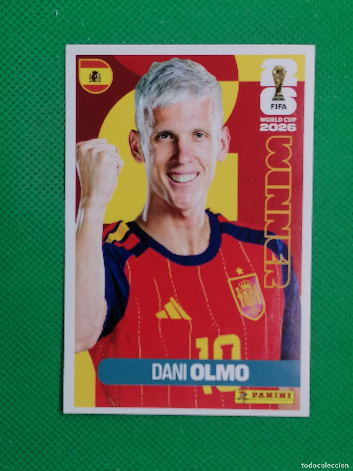 Cromos de f&uacute;tbol: 11 DANI OLMO ESPA&Ntilde;A WINNER POSTER ⚽ PANINI FIFA MUNDIAL WORLD CUP 26 2026 STICKER ⚽