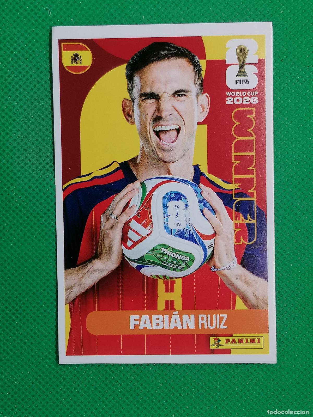 Cromos de f&uacute;tbol: 9 FABIAN RUIZ ESPA&Ntilde;A WINNER POSTER ⚽ PANINI FIFA MUNDIAL WORLD CUP 26 2026 STICKER ⚽