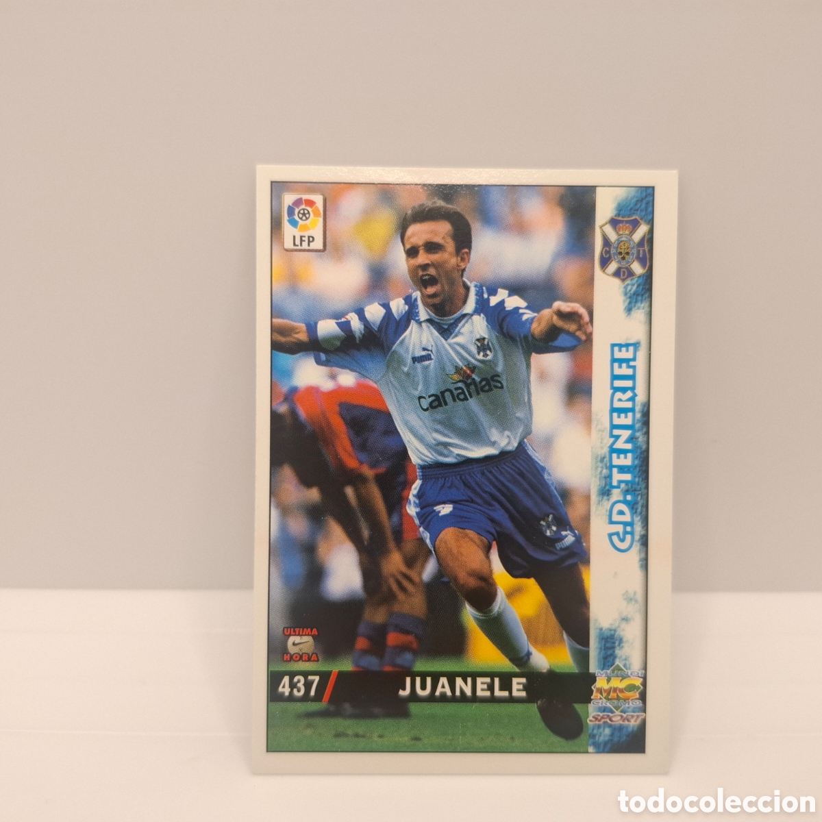 Cromos de f&uacute;tbol: Tenerife -N&ordm; 437 Juanele -&Uacute;ltima Hora -Mundicromo Las Fichas de la Liga 1998-1999-98-99