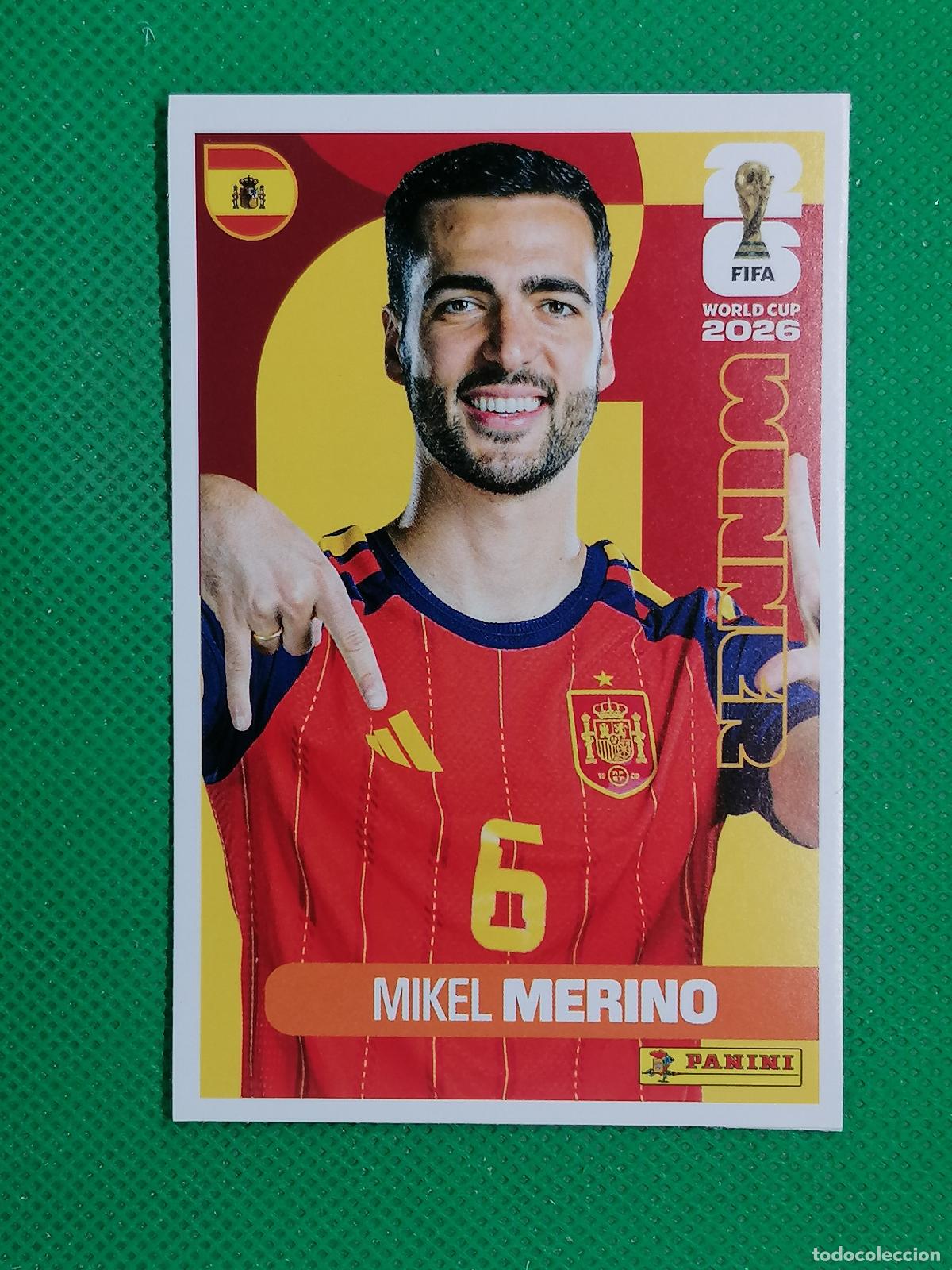 Cromos de f&uacute;tbol: 7 MIKEL MERINO ESPA&Ntilde;A WINNER POSTER ⚽ PANINI FIFA MUNDIAL WORLD CUP 26 2026 STICKER ⚽