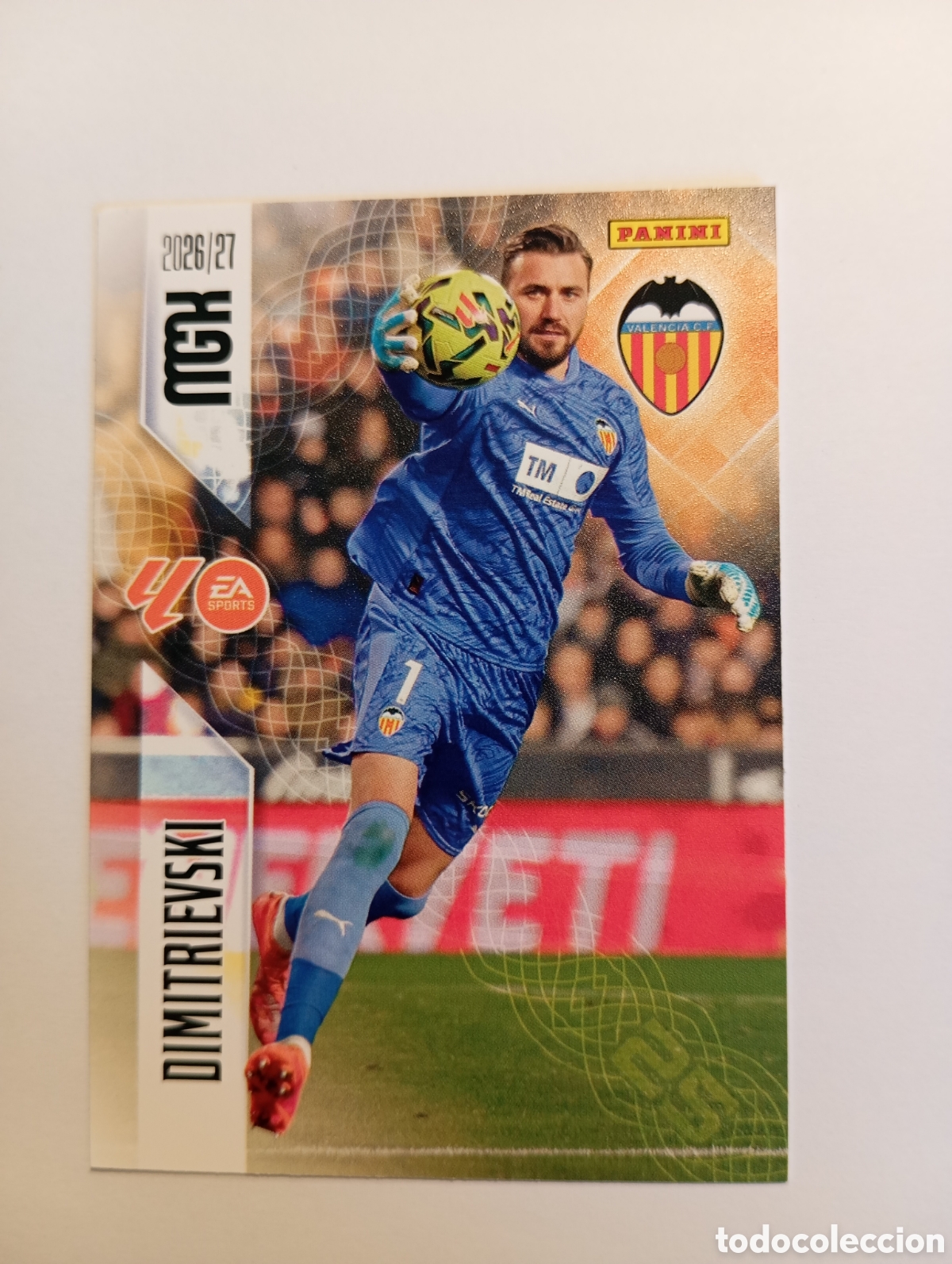 Cromos de f&uacute;tbol: 344 DIMITRIEVSKI VALENCIA PANINI MEGACRACKS 26 27