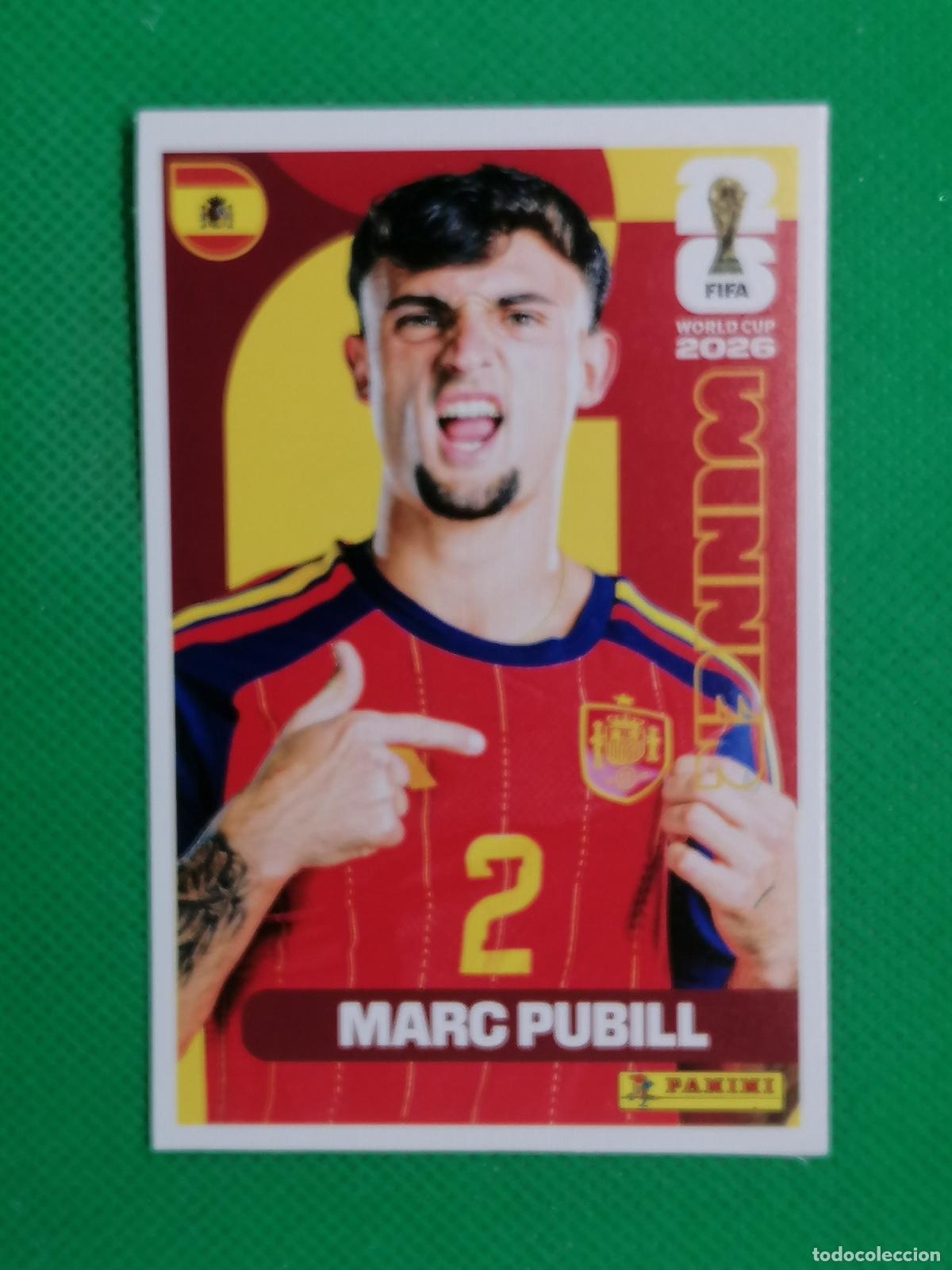 Cromos de f&uacute;tbol: 3 MARC PUBILL ESPA&Ntilde;A WINNER POSTER ⚽ PANINI FIFA MUNDIAL WORLD CUP 26 2026 STICKER ⚽
