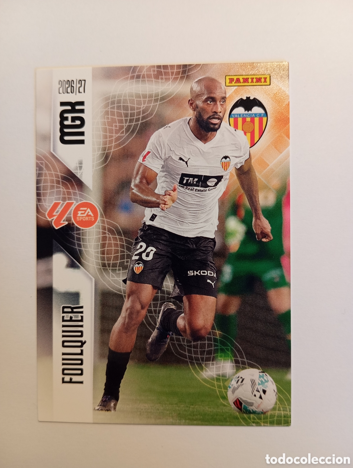 Cromos de f&uacute;tbol: 346 FOULQUIER VALENCIA PANINI MEGACRACKS 26 27