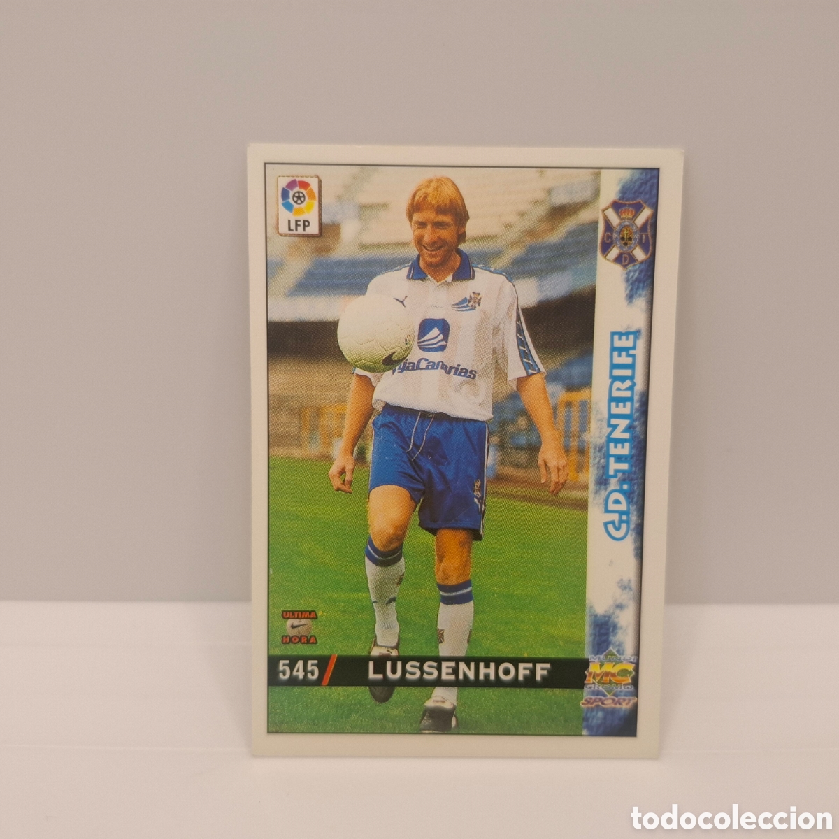 Cromos de f&uacute;tbol: Tenerife -N&ordm; 545 Lussenhoff -&Uacute;ltima Hora -Mundicromo Las Fichas de la Liga 1998-1999-98-99
