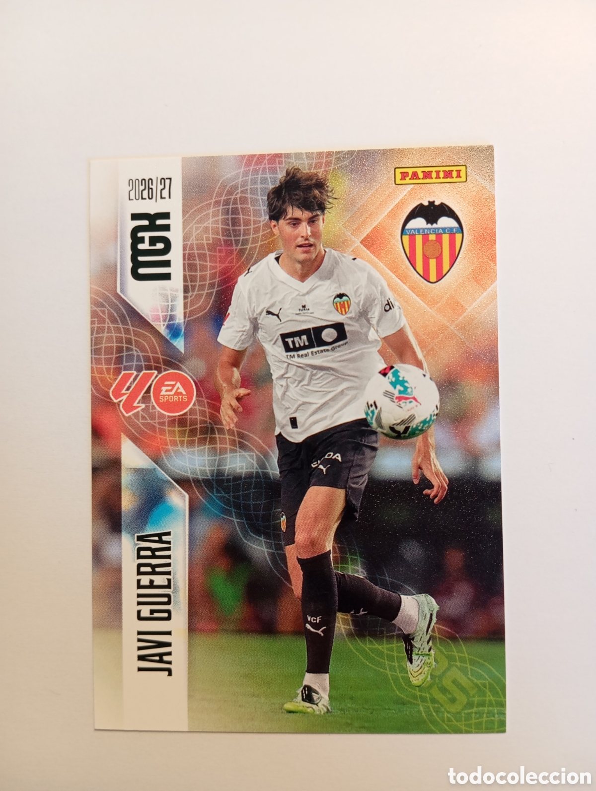 Cromos de f&uacute;tbol: 354 JAVI GUERRA VALENCIA PANINI MEGACRACKS 26 27