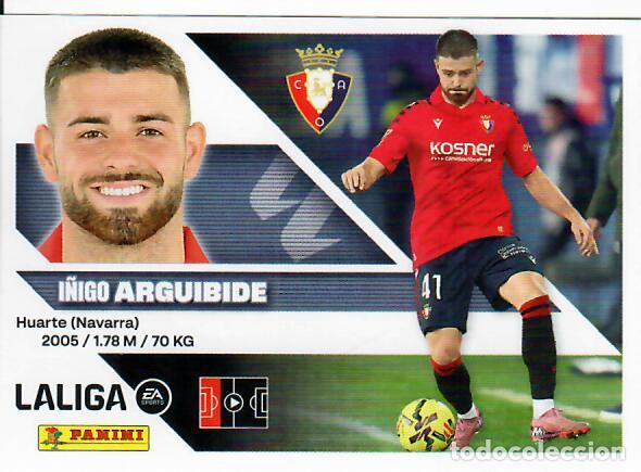 Cromos de f&uacute;tbol: CROMO PANINI LIGA 26 27 - N&ordm; 5 B - ARGUIBIDE - OSASUNA