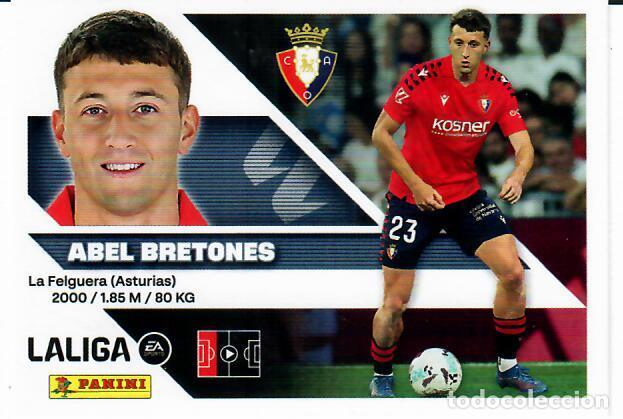 Cromos de f&uacute;tbol: CROMO PANINI LIGA 26 27 - N&ordm; 9 - ABEL BRETONES - OSASUNA