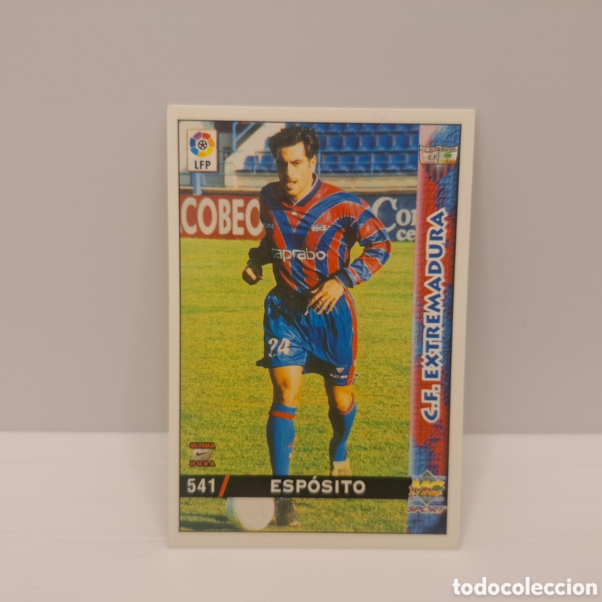 Fu&szlig;ball-Sticker: Extremadura -N&ordm; 541 Esp&oacute;sito -&Uacute;ltima Hora -Mundicromo Las Fichas de la Liga 1998-1999-98-99