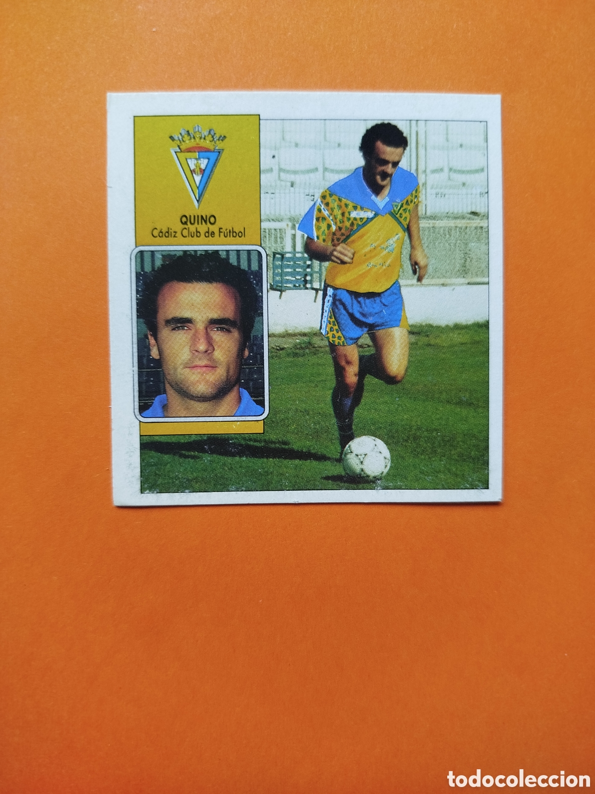 Football Stickers: QUINO COLOCA CADIZ LIGA ESTE 92-93 RECUPERADO