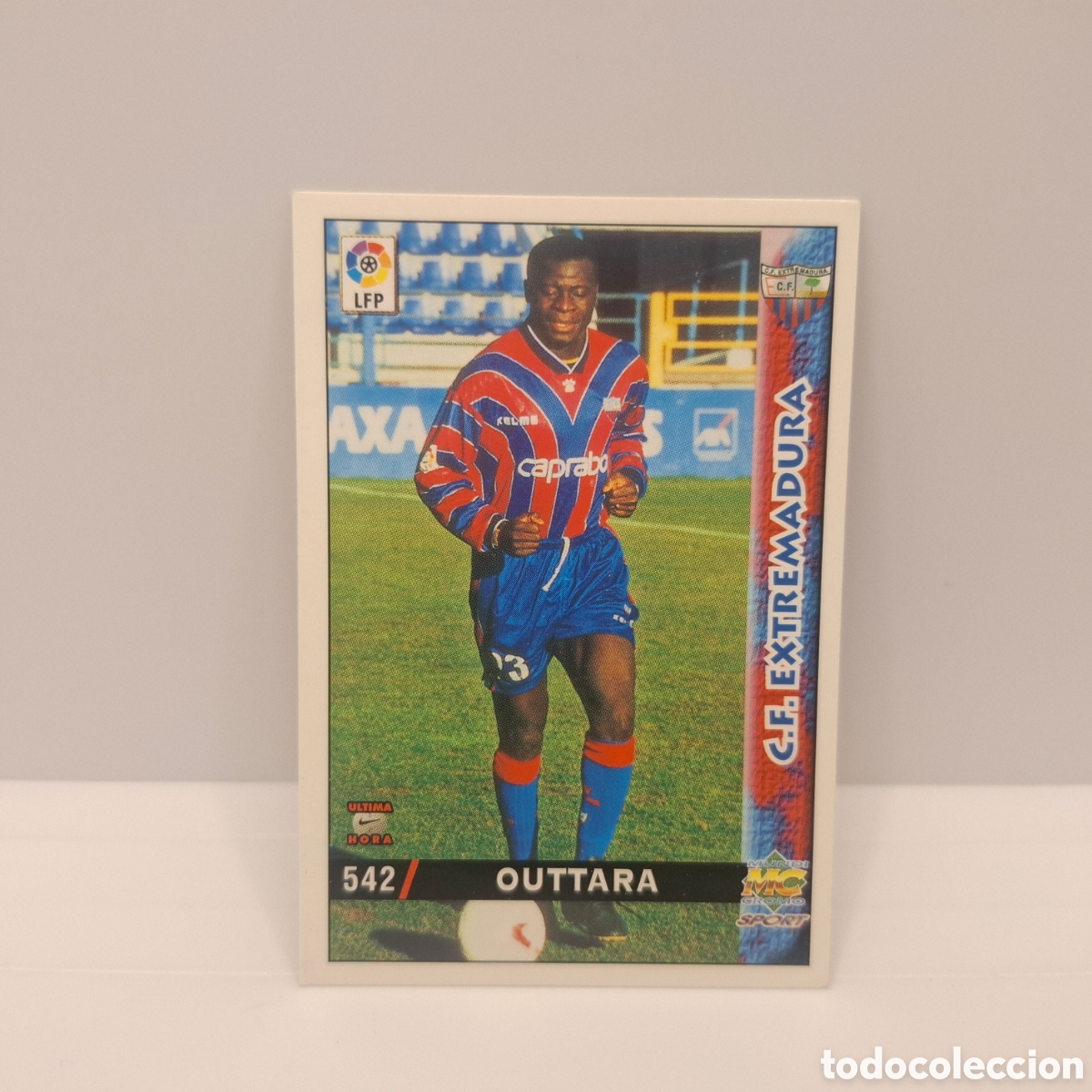 Cromos de f&uacute;tbol: Extremadura -N&ordm; 542 Outtara -&Uacute;ltima Hora -Mundicromo Las Fichas de la Liga 1998-1999-98-99