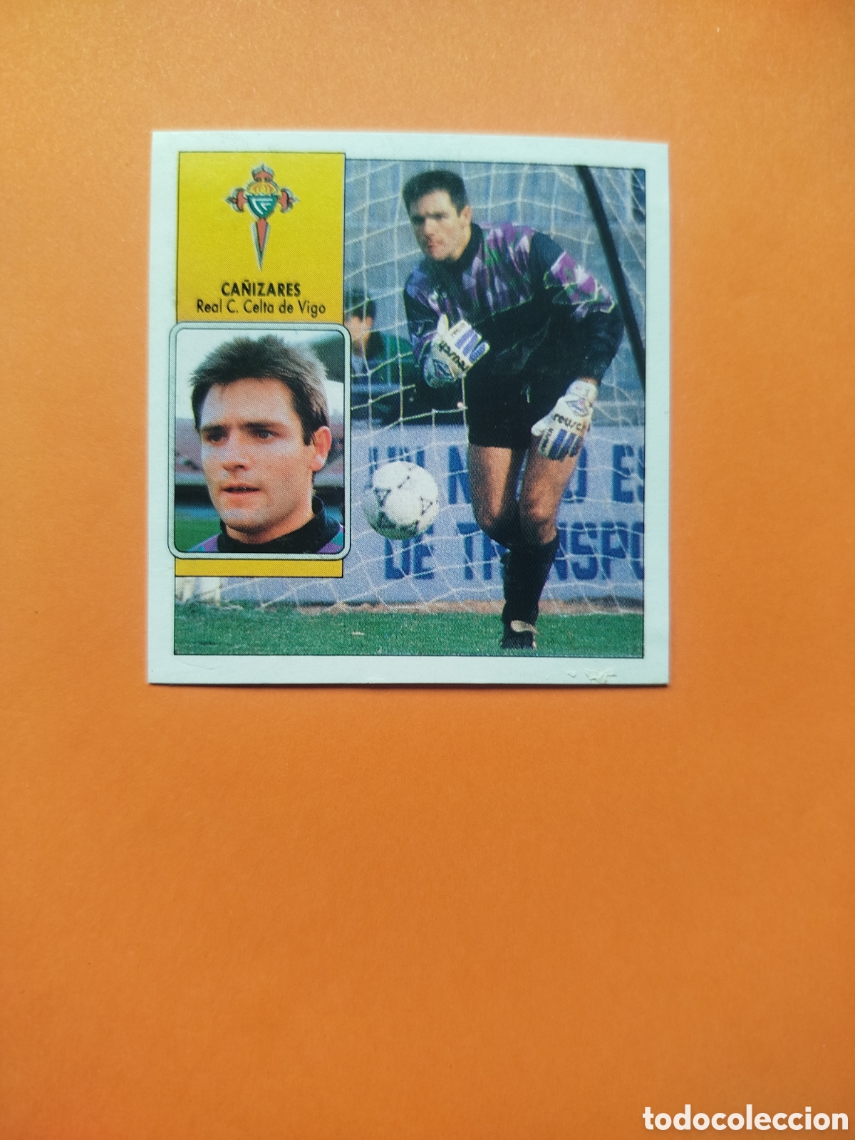 Football Stickers: FICHAJE 13 CA&Ntilde;IZARES CELTA VIGO LIGA ESTE 92-93 DESPEGADO