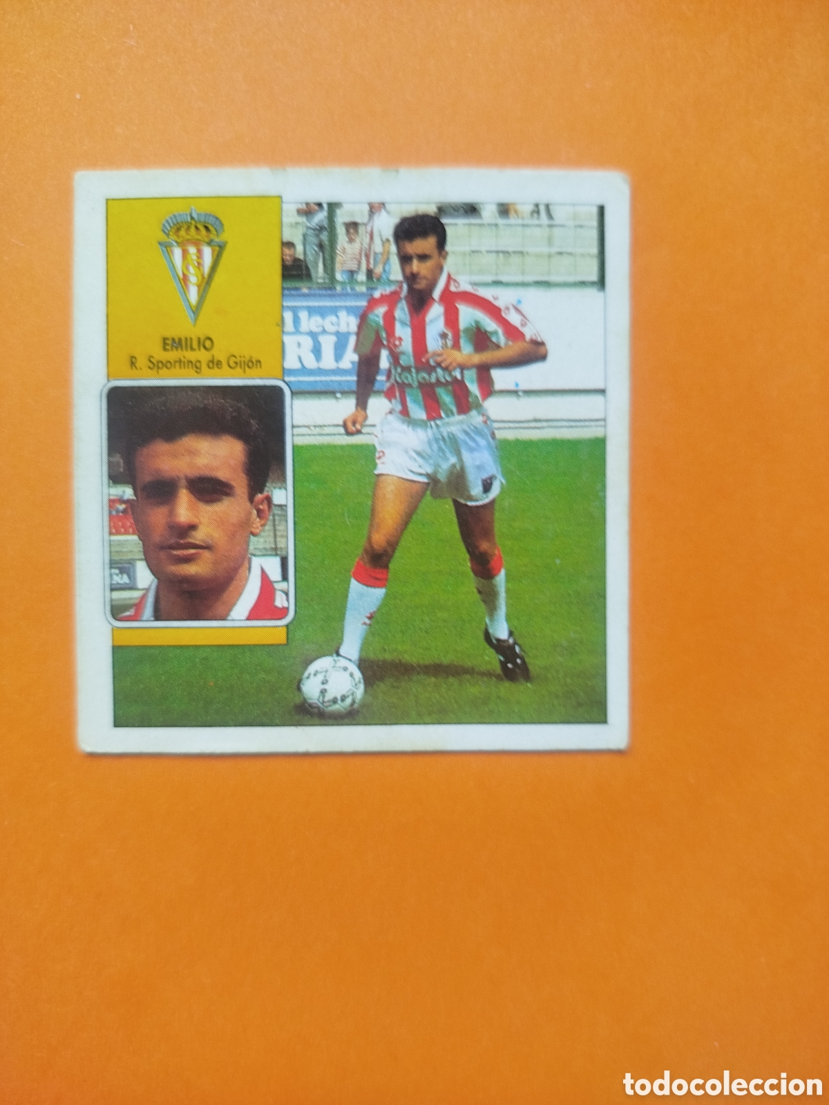 Fu&szlig;ball-Sticker: EMILIO COLOCA SPORTING GIJON LIGA ESTE 92-93 DESPEGADO