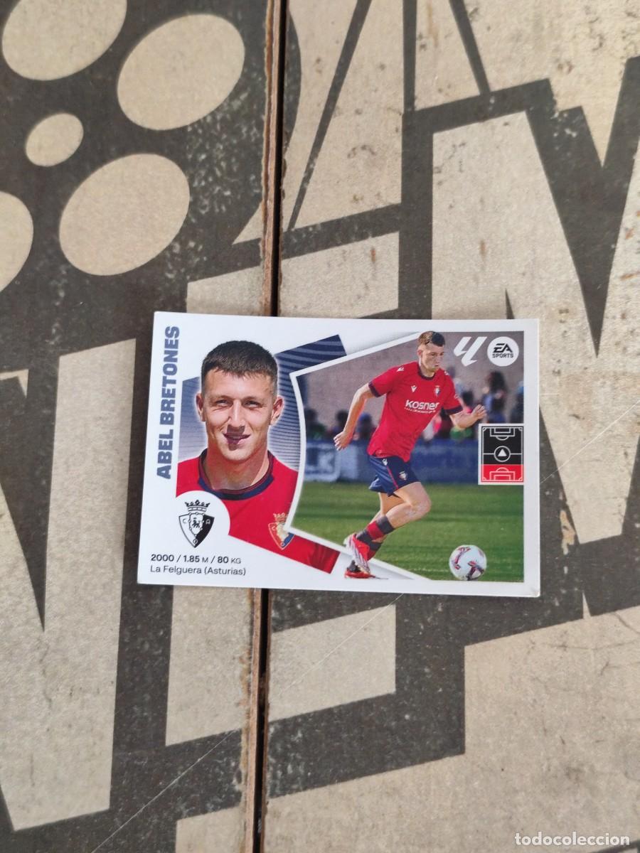 Cromos de f&uacute;tbol: &Uacute;ltimos Fichajes Abel Bretones N 10 Osasuna Liga Este 24/25 sin pegar