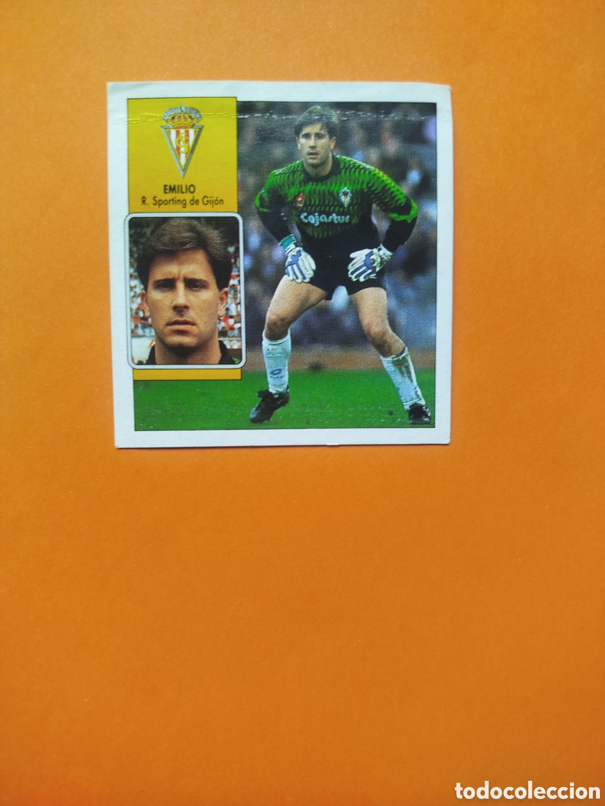 Football Stickers: EMILIO BAJA SPORTING GIJON LIGA ESTE 92-93 DESPEGADO