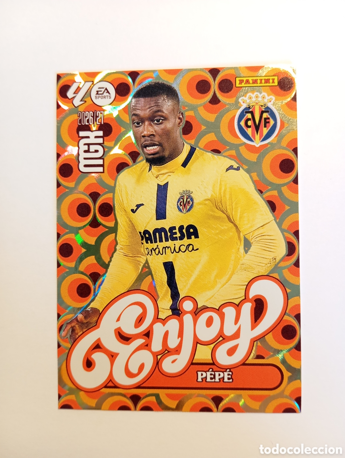 Cromos de f&uacute;tbol: 386 PEPE ENJOY PANINI MEGACRACKS 26 27