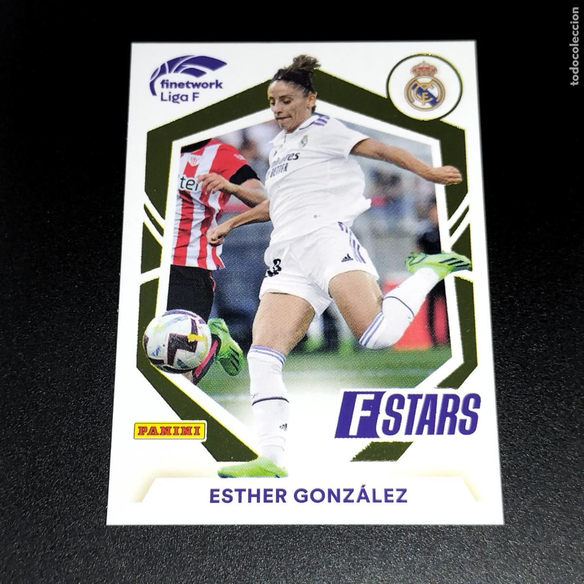 Cromos de f&uacute;tbol: N&ordm; 334 ESTHER GONZALEZ STARS REAL MADRID CROMOS FINETWORK LIGA F FEMENINA PANINI 2022 2023 22 23