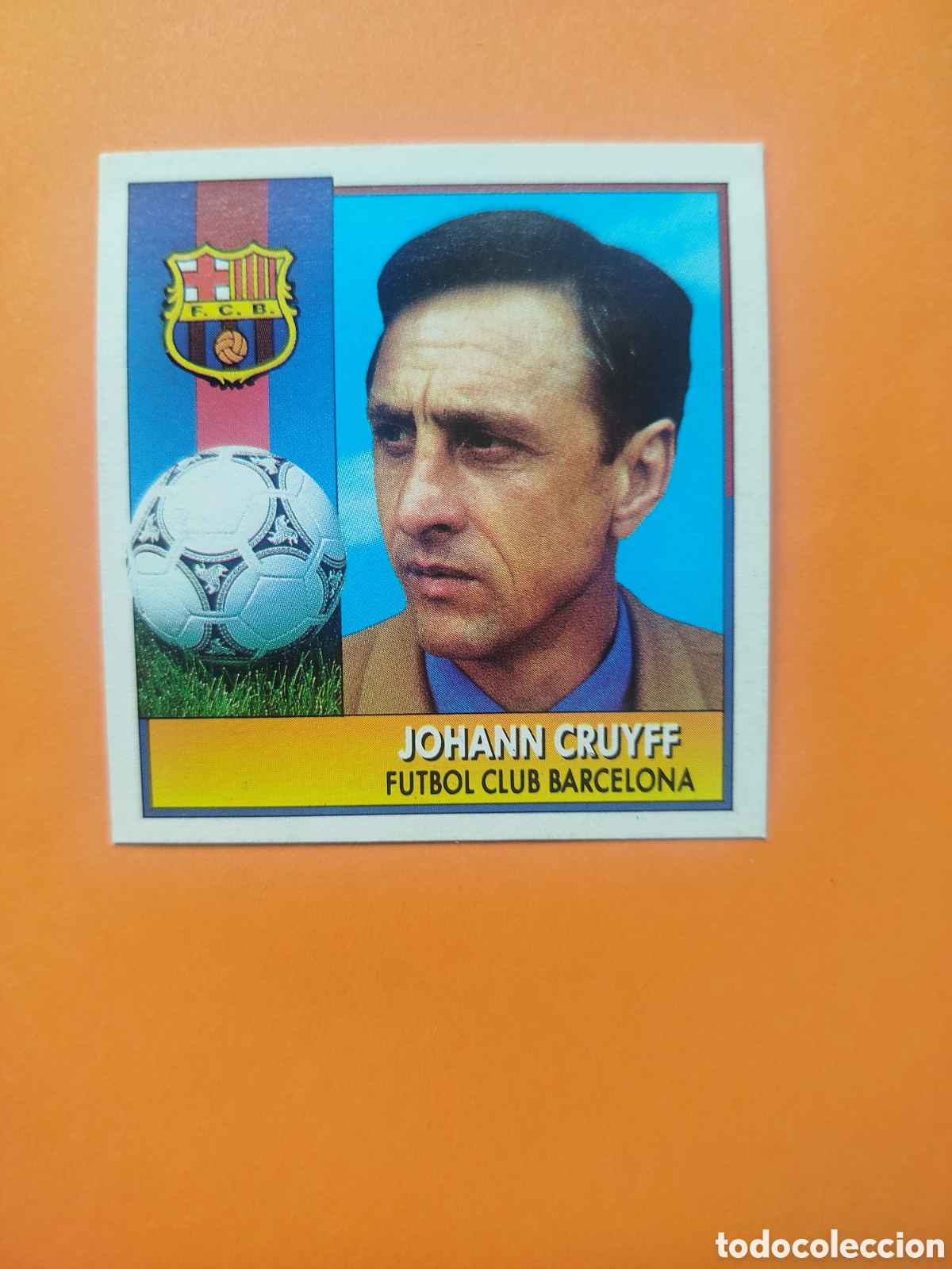 Cromos de f&uacute;tbol: JOHANN CRUYFF ENTRENADOR BARCELONA 92-93 ESTE DESPEGADO LEVE