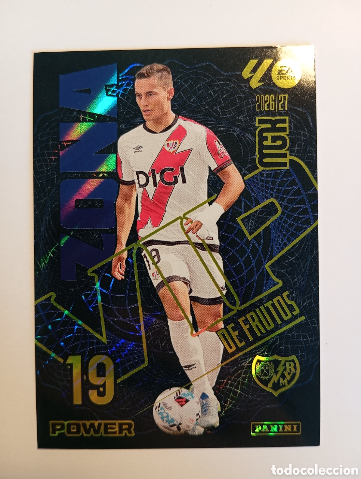 Cromos de f&uacute;tbol: 392P DE FRUTOS ZONA VIP POWER PANINI MEGACRACKS 26 27