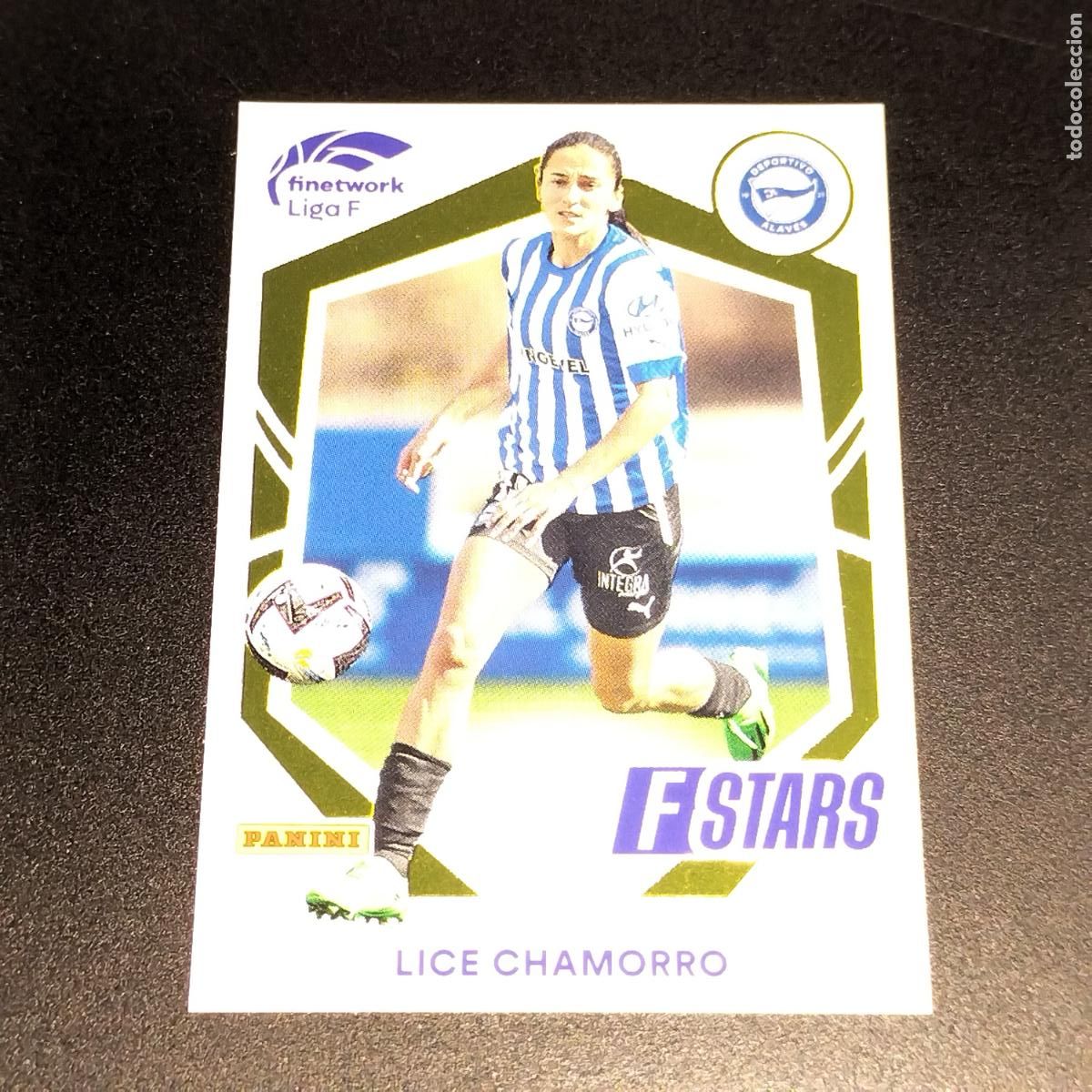 Cromos de f&uacute;tbol: N&ordm; 339 LICE CHAMORRO STARS DEPORTIVO ALAVES CROMOS FINETWORK LIGA F FEMENINA PANINI 2022 2023 22 23