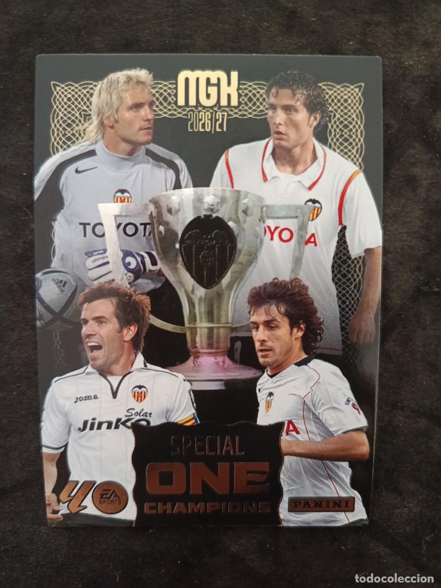 Cromos de f&uacute;tbol: MGK 2026/27 MEGACRACKS PANINI. #VALENCIA C.F. &rdquo;SPECIAL ONE CHAMPIONS&rdquo;.