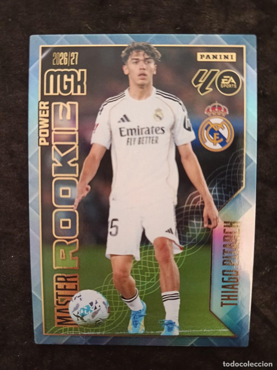 Cromos de f&uacute;tbol: MGK 2026/27 MEGACRACKS PANINI. #419P THIAGO PITARCH &rdquo;MASTER ROOKIE POWER&rdquo; R.MADRID