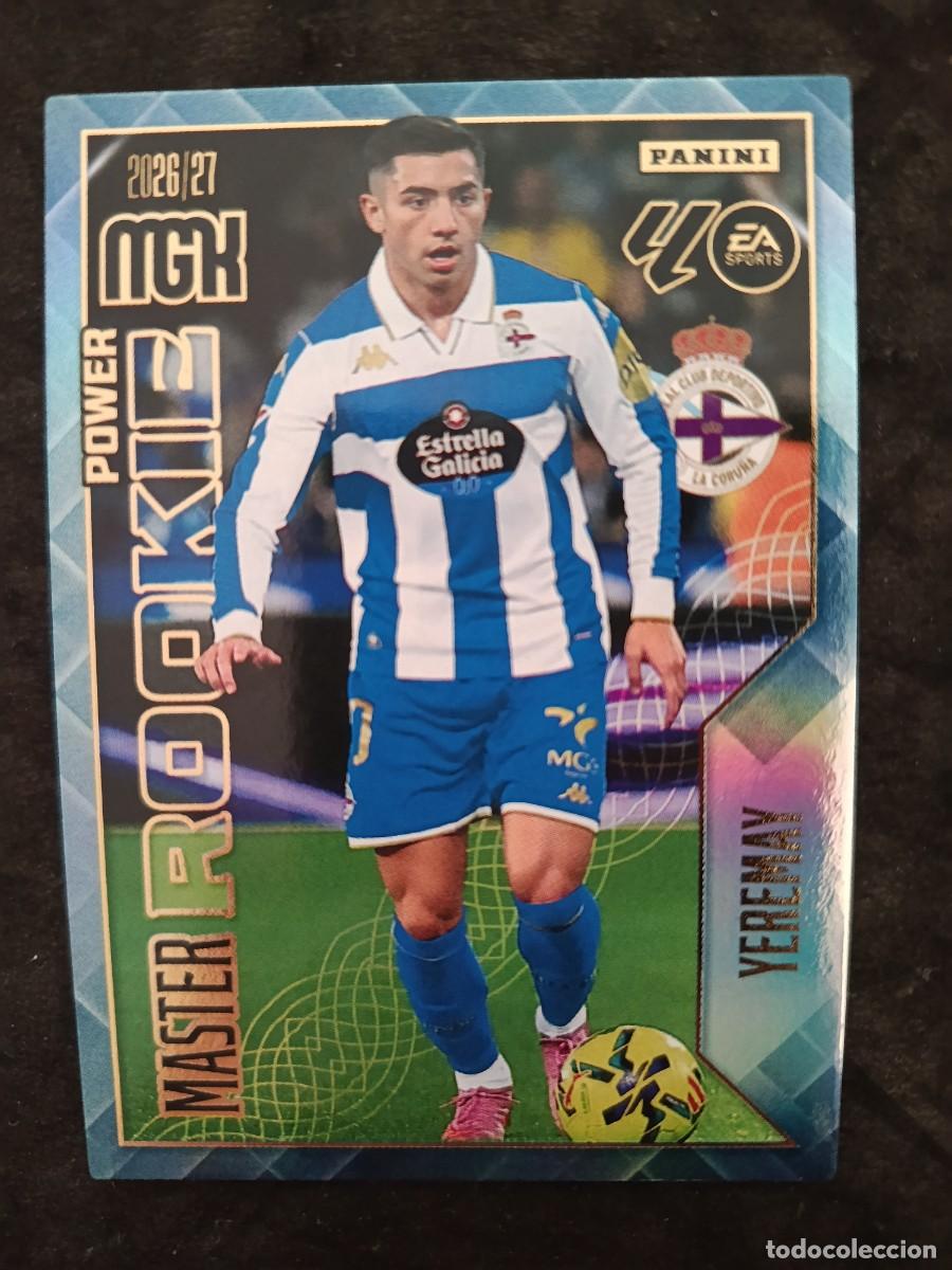 Cromos de f&uacute;tbol: MGK 2026/27 MEGACRACKS PANINI. #423P YEREMAY &rdquo;MASTER ROOKIE POWER&rdquo; DEPORTIVO