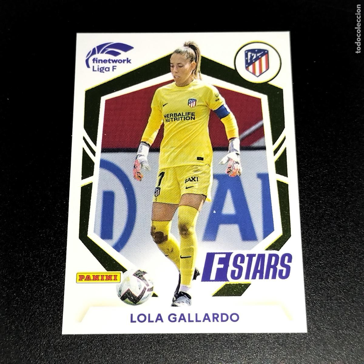 Cromos de f&uacute;tbol: N&ordm; 340 LOLA GALLARDO STARS ATLETICO DE MADRID CROMO FINETWORK LIGA F FEMENINA PANINI 2022 2023 22 23