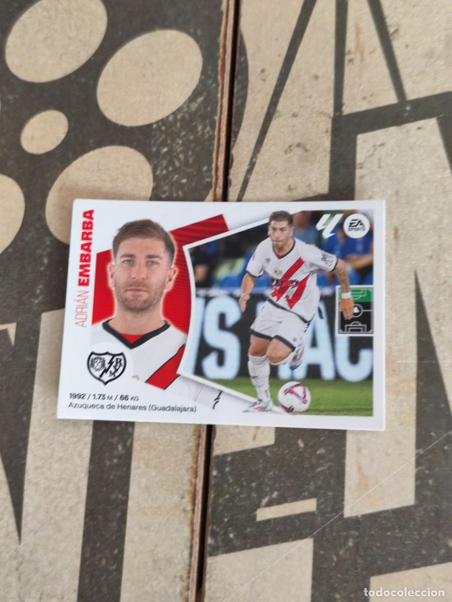 Cromos de f&uacute;tbol: &Uacute;ltimos Fichajes Embarba N 31 Rayo Vallecano Liga Este 24/25 sin pegar