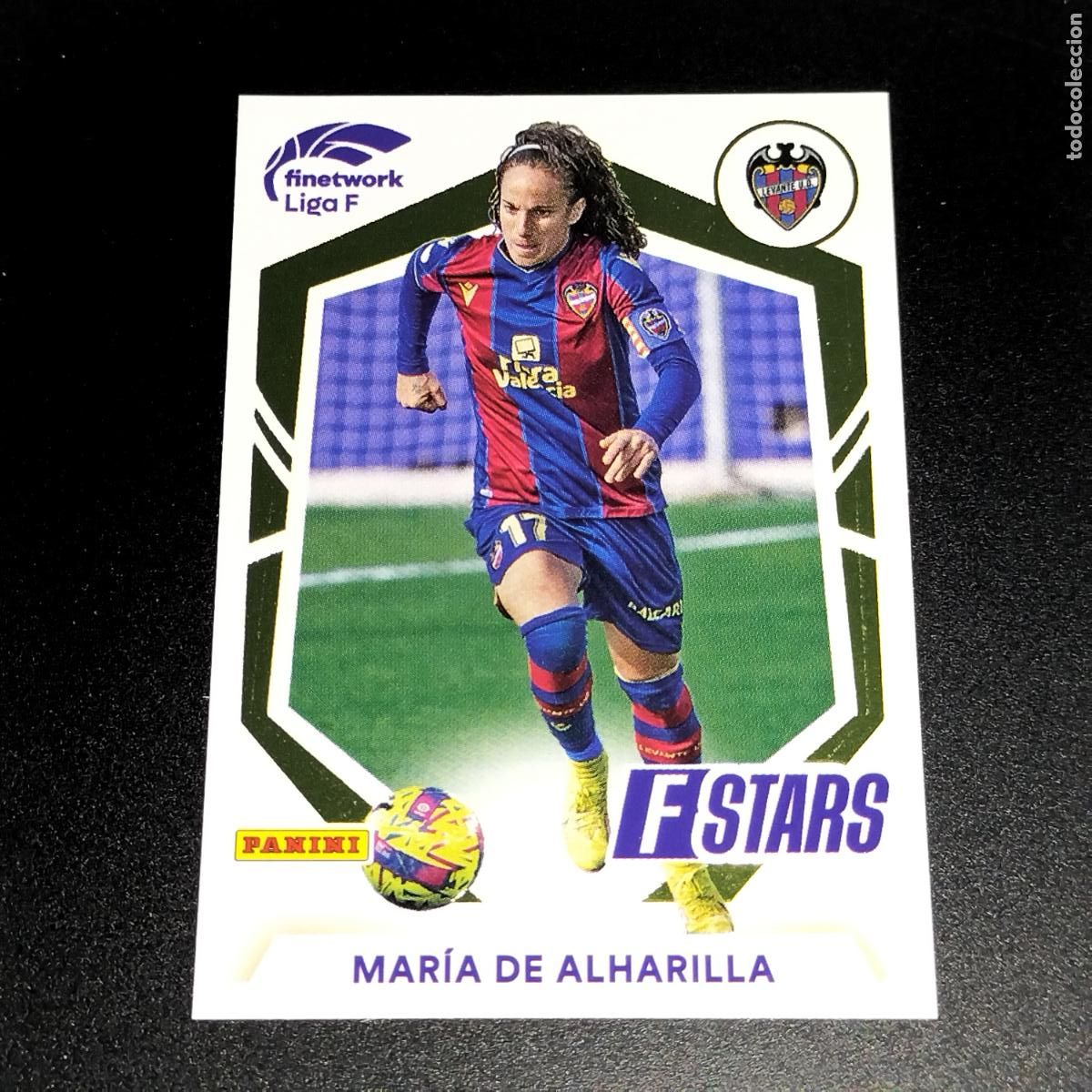 Cromos de f&uacute;tbol: N&ordm; 344 MARIA DE ALHARILLA STARS LEVANTE UD CROMOS FINETWORK LIGA F FEMENINA PANINI 2022 2023 22 23