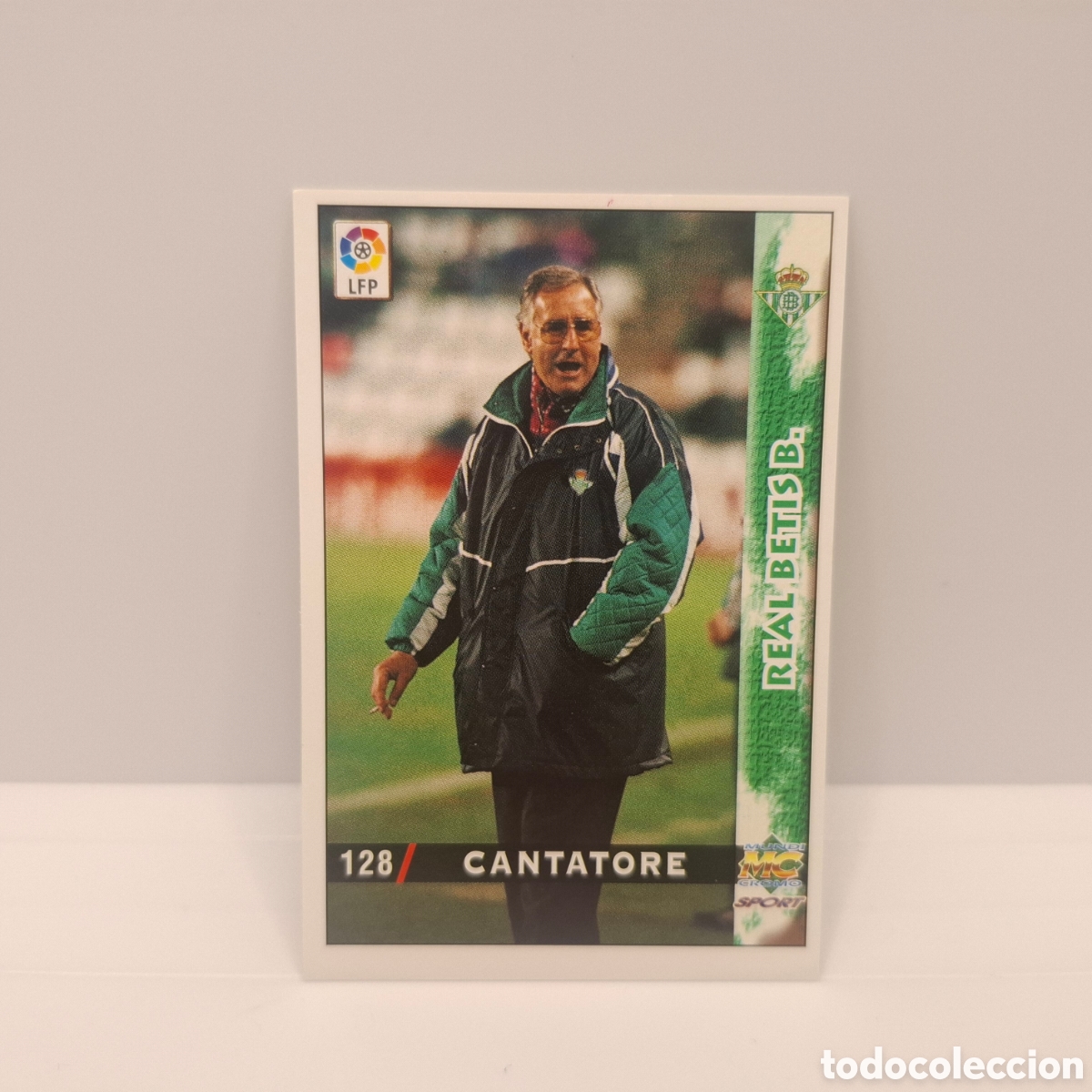 Cromos de f&uacute;tbol: Real Betis - N&ordm; 128 Cantatore Entrenador - Mundicromo Las Fichas de la Liga 1998-1999-98-99