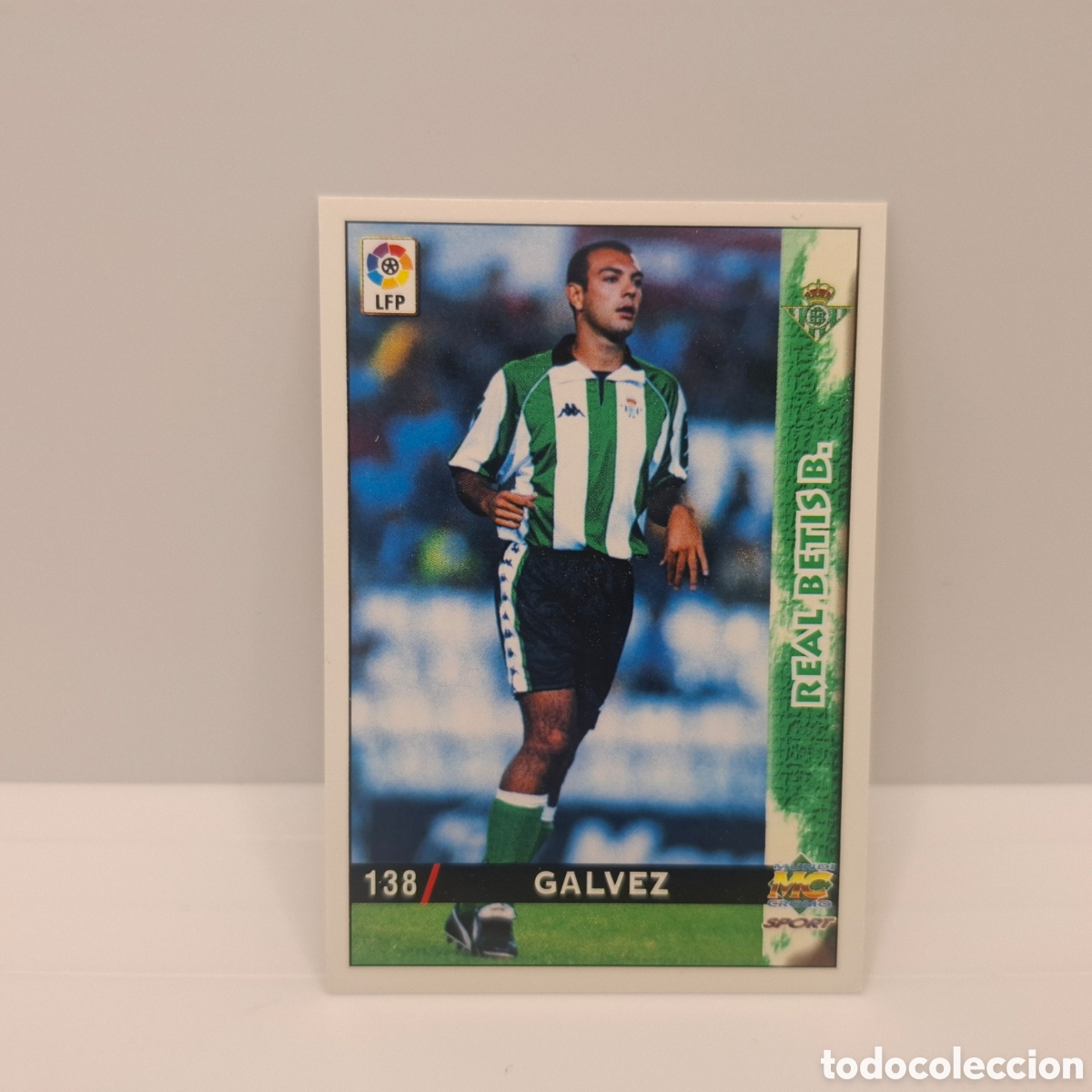Cromos de f&uacute;tbol: Real Betis - N&ordm; 138 Galvez - Mundicromo Las Fichas de la Liga 1998-1999-98-99