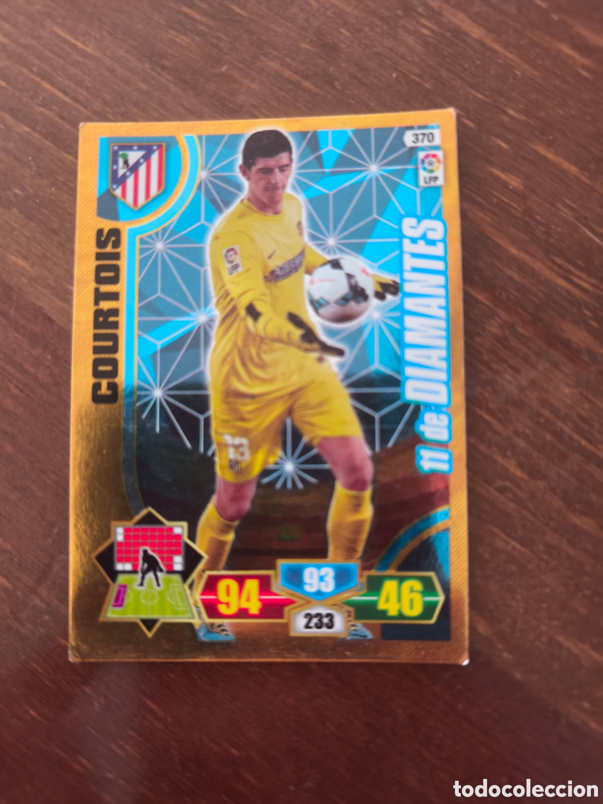 Cromos de f&uacute;tbol: Courtois 11 de diamantes adrenalyn 13/14