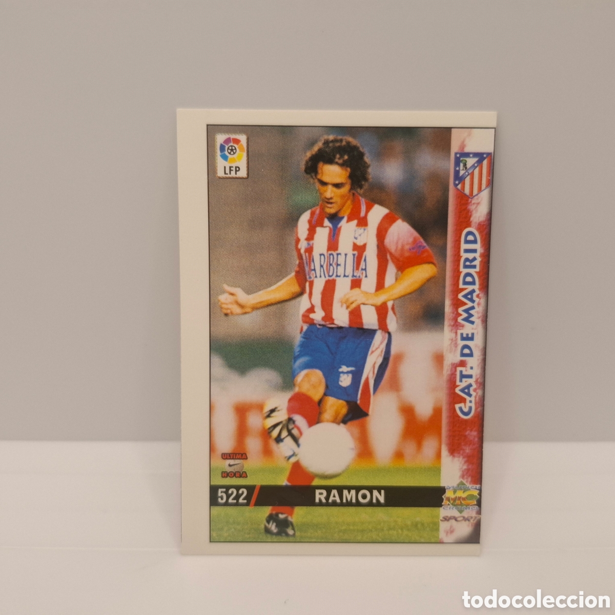 Cromos de f&uacute;tbol: Atl&eacute;tico de Madrid -N&ordm; 522 Ram&oacute;n -&Uacute;ltima Hora -Mundicromo Las Fichas de la Liga 1998-1999-98-99
