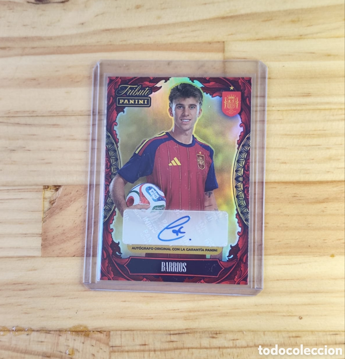 Figurine di Calcio: Aut&oacute;grafo Barrios paninit colecci&oacute;n Tributo