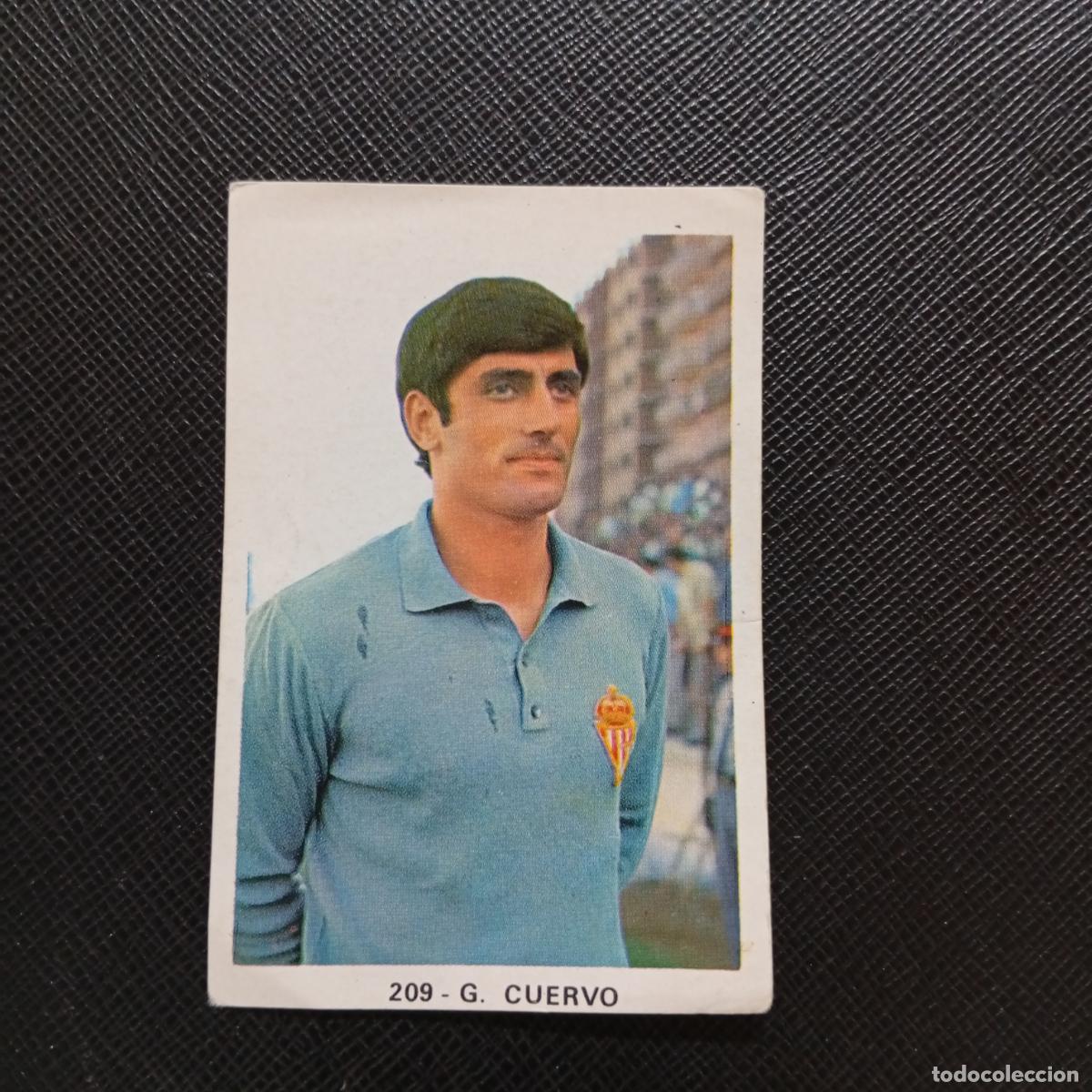 Football Stickers: 209 C CUERVO SPORTING GIJON RUIZ ROMERO 1970 1971 CROMO FUTBOL 70 MEJICO 71 - SIN PEGAR - A32 PG28